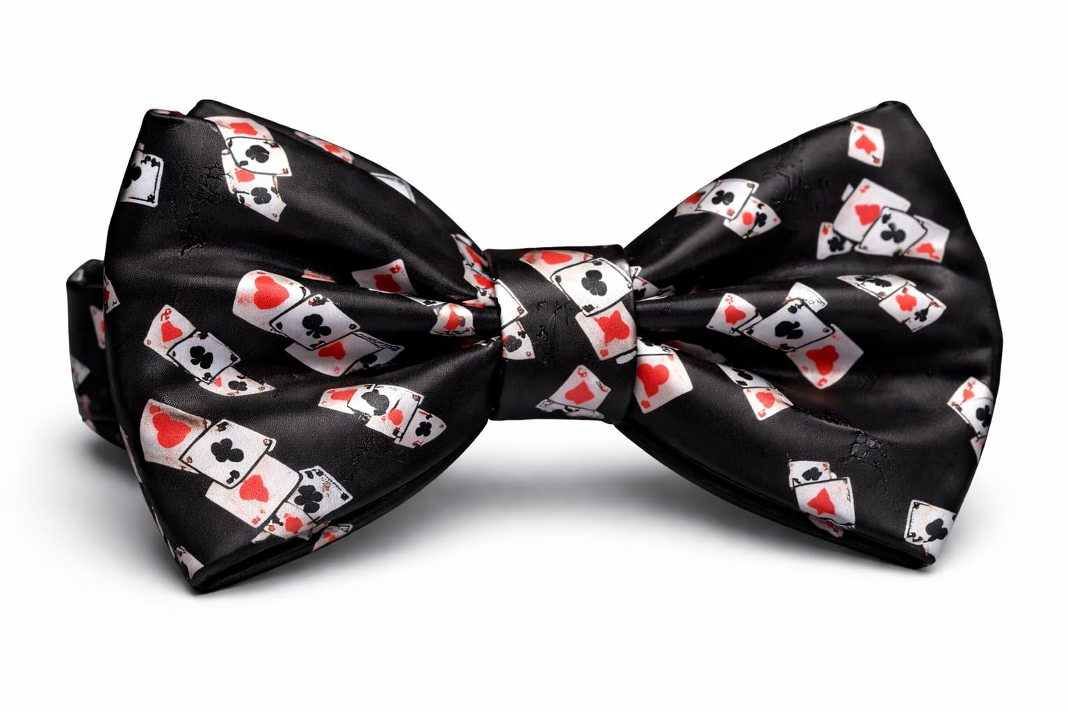 L&L® Men's Bow Tie Adjustable Pre Tied Playing Cards Poker Fancy Dress UK