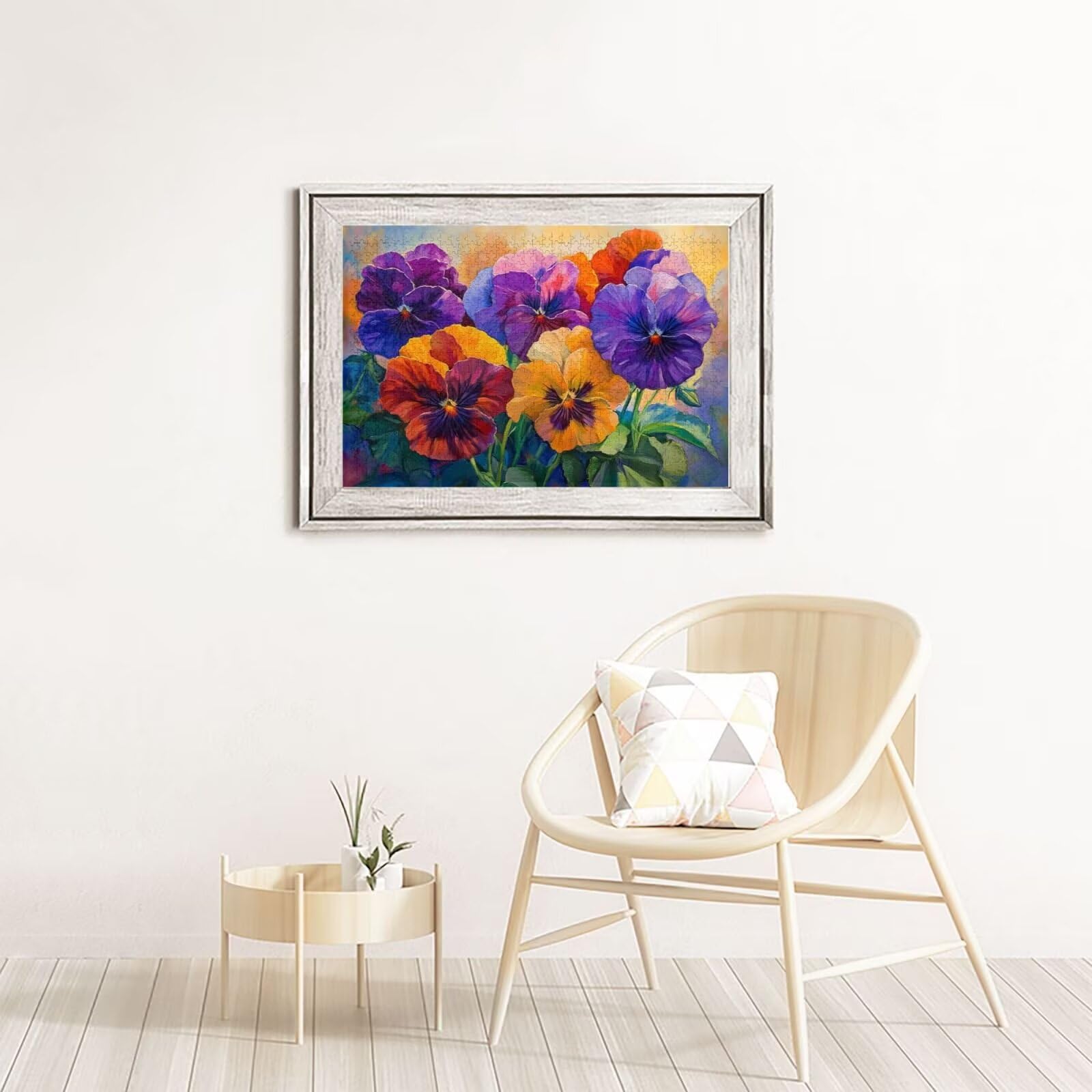 Puzzle 2000 Teile, Puzzle Erwachsene, Holzpuzzle Blume Impossible Jigsaw, Clevere Rätsel, HD Farbe Jigsaw mit Geschenkbox Verpackung for Room Decor, Geschenke für Frauen Farbe 100x70cm p-1906