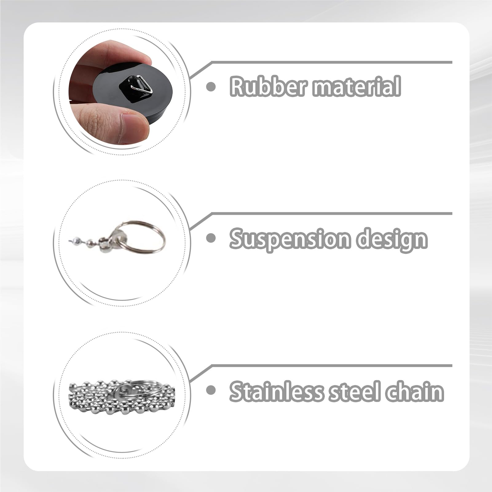 Bouchons Pour Baignoire - Lot 2 D évier Universels Up Autocollants