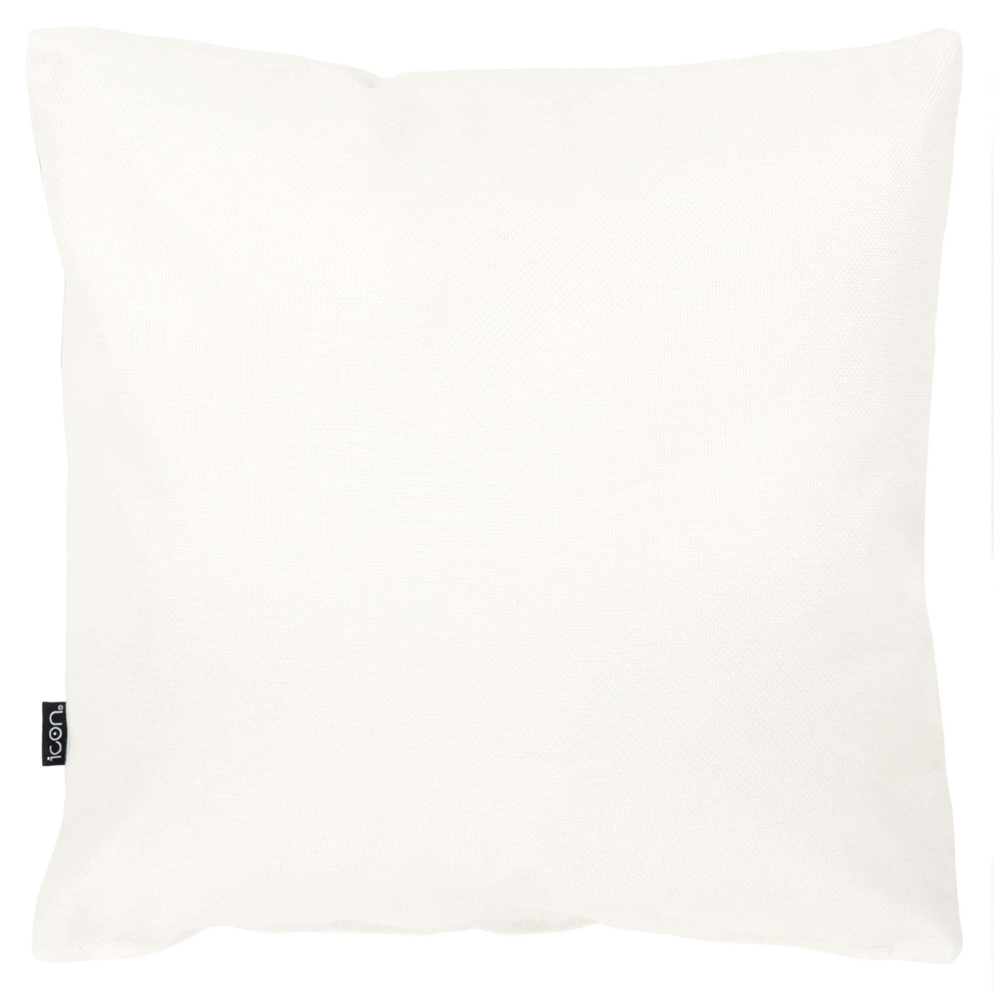 Icon Outdoor Kissen, Sonne Gedruckte Kollektion, 2er Pack, Wasserabweisend Stoff, Garten Kissen mit Füllung, 43cm x 43cm, Dekokissen für drinnen und draußen, Lounge, Garten, Terrasse
