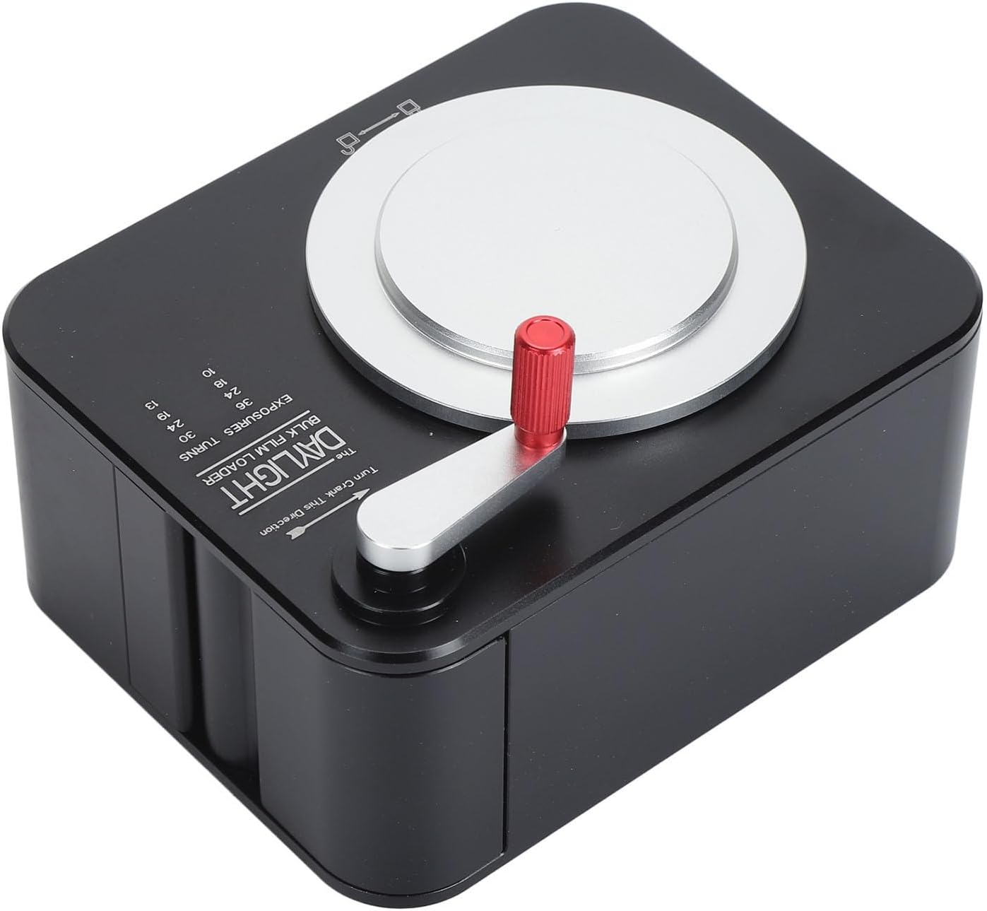 Film Dispenser, Removable and Assembled Locking Cover and Film Rewind Handle, Felt Lining, Aluminum Alloy Material, for 35mm Film