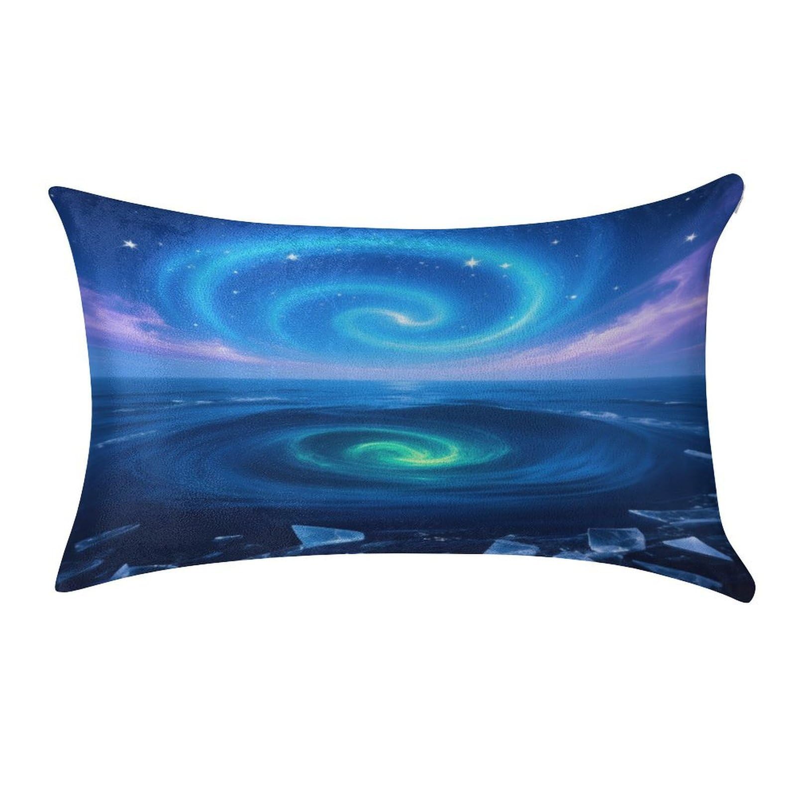 Fekiloot Style Ice Sea Double Vortex Pillow Covers Home Decor Pillow Cases