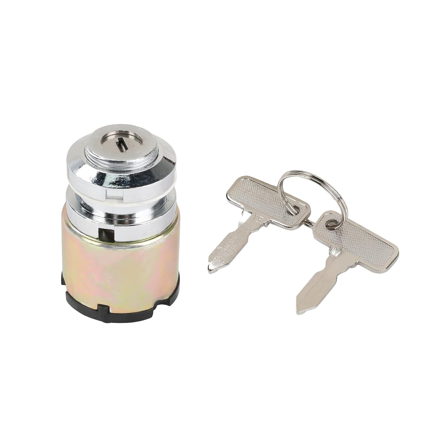 Starter Ignition Switch Compatible with Club Car DS Gas Golf Cart 1983-1995 Replacement for 1012415 CP1012415 Lock Cylinder Kit with 2 Keys
