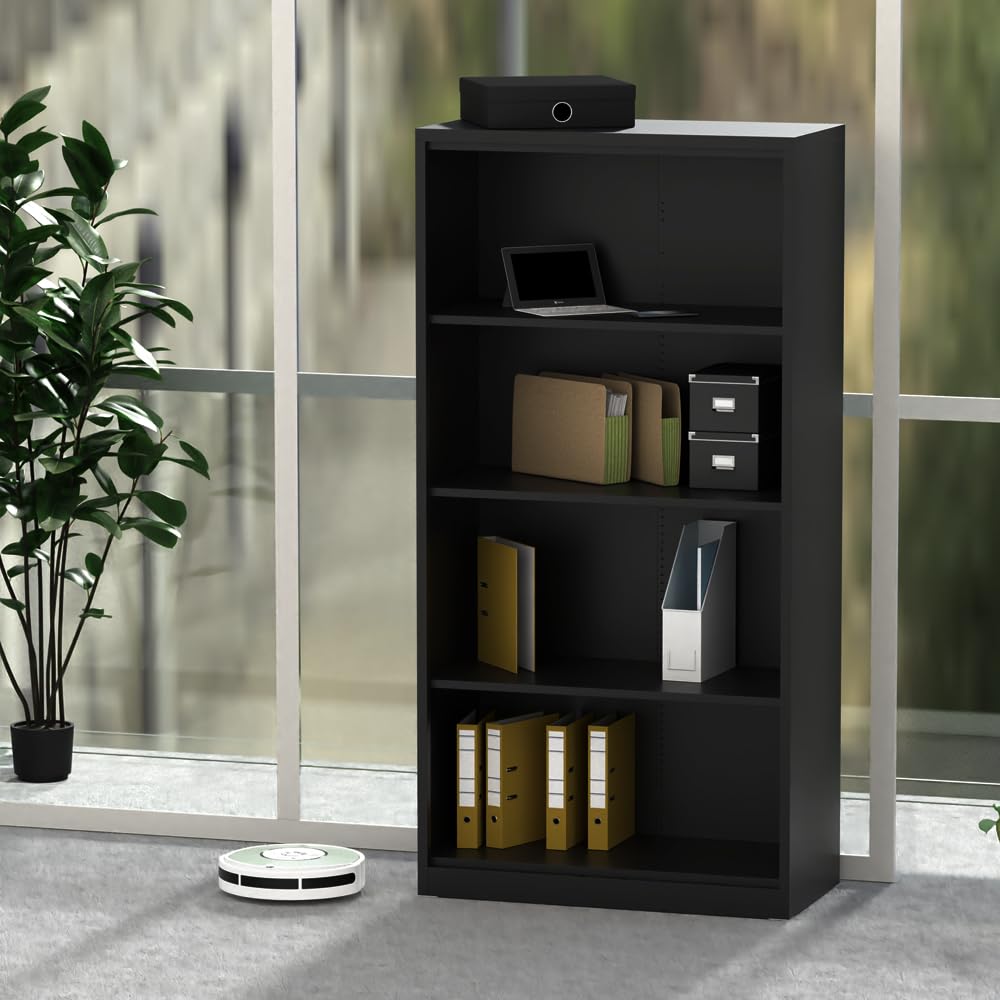 Mahmayi Godrej Storage Cabinet (Black Steel Bookcase)