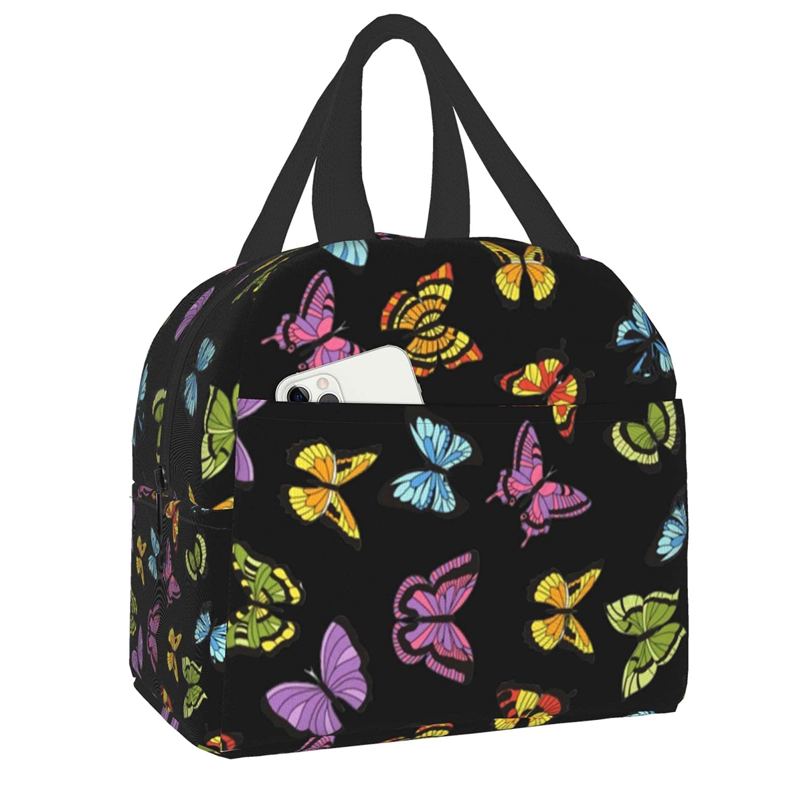 Borsa Termica Per Il Pranzo, Con Cuore Rosso, Farfalla, San Valentino - Foto 5