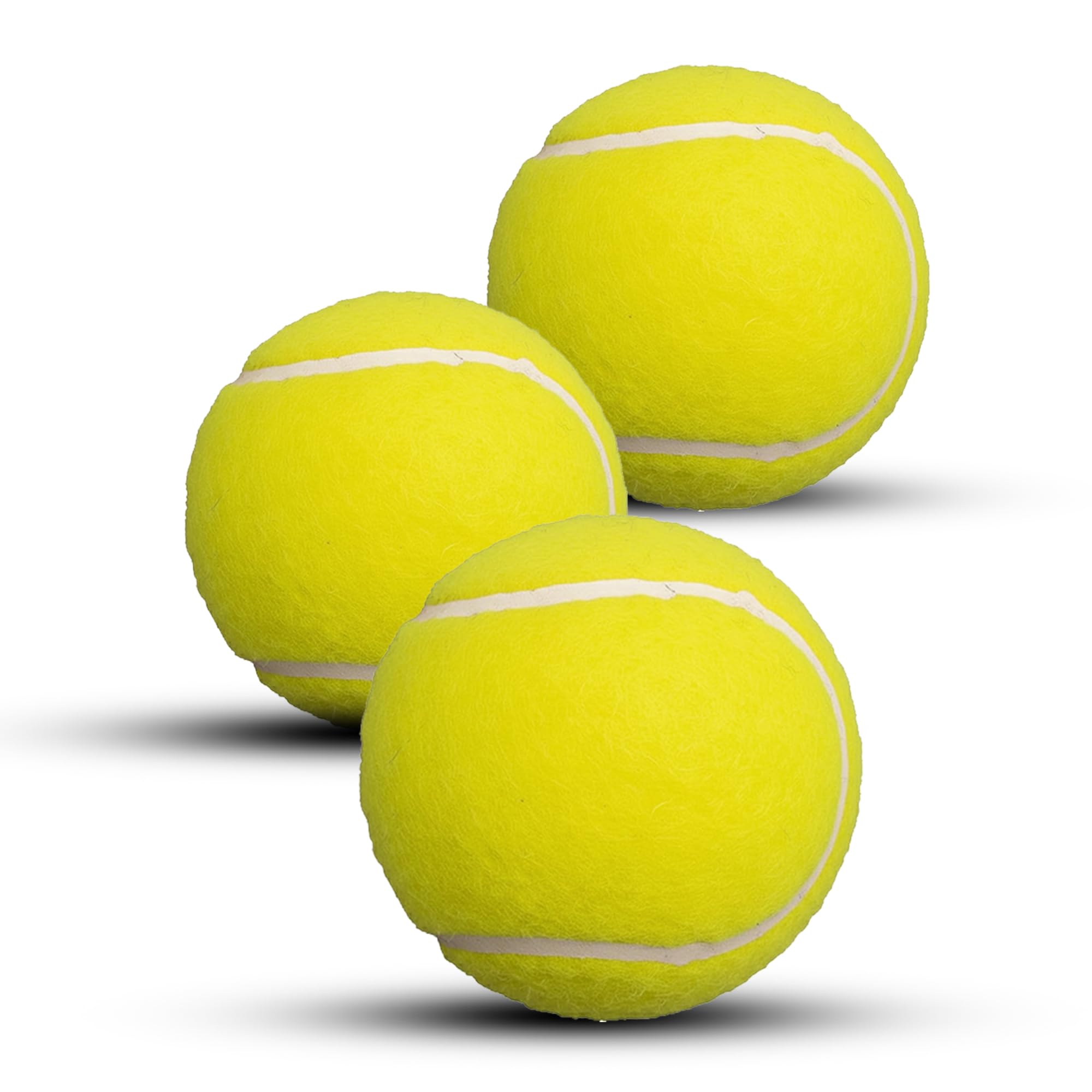 ND Sports Heavy Duty Cricket Tennis Balls (120gm) - Premium Rubber Balls for Cricket Training, Swingball Sets & Outdoor Play