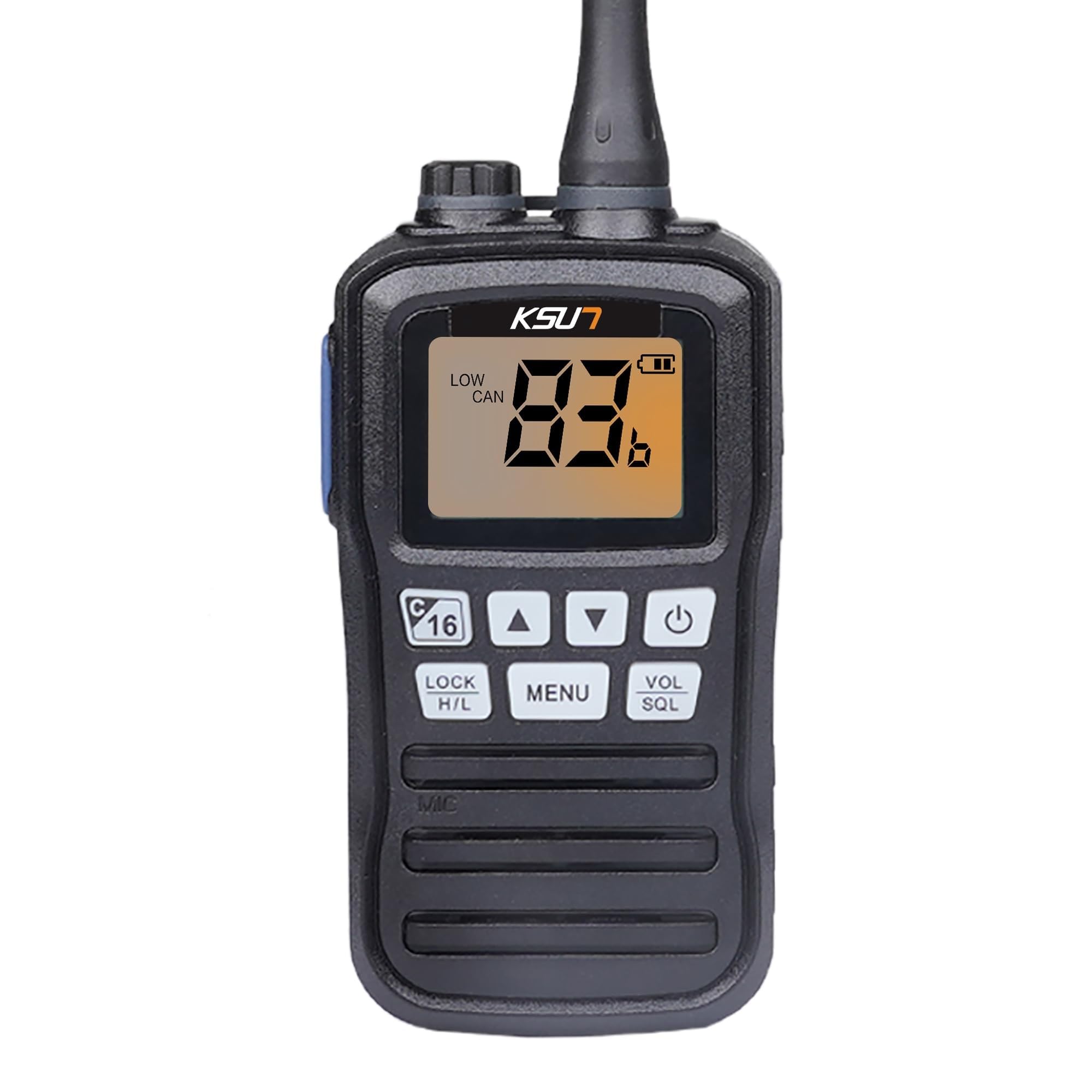 KSUN Handheld Two-Way VHF Marine Radio NOAA Weather Portable Marine Radios
