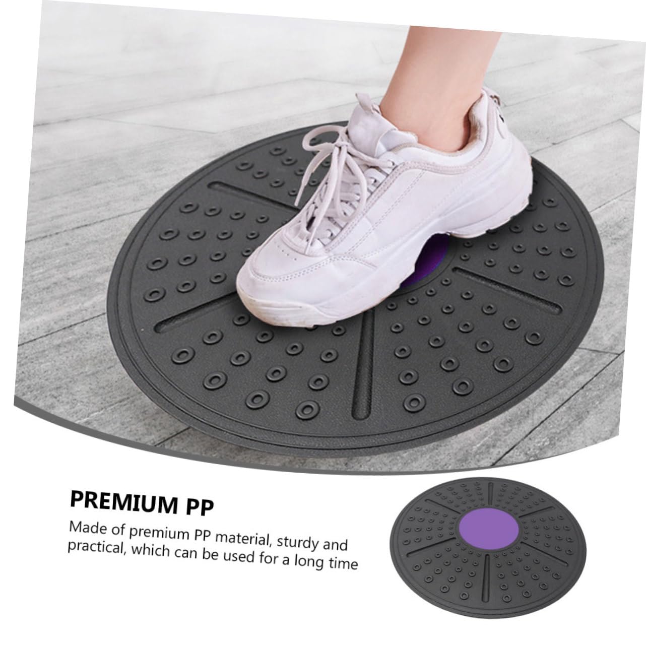 Tavola Equilibrio Allenamento 1 Pezzo Pp Porpora Base Sferica