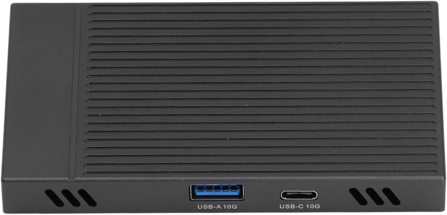 Dual Bay M.2 NVMe SSD Enclosure, USB3.2 Gen2 10Gbps High Speed Hub, M.2 Type C USB A SSD Docking Station for PCIe M Key 2230 2242 2260 2280, Plug and Play