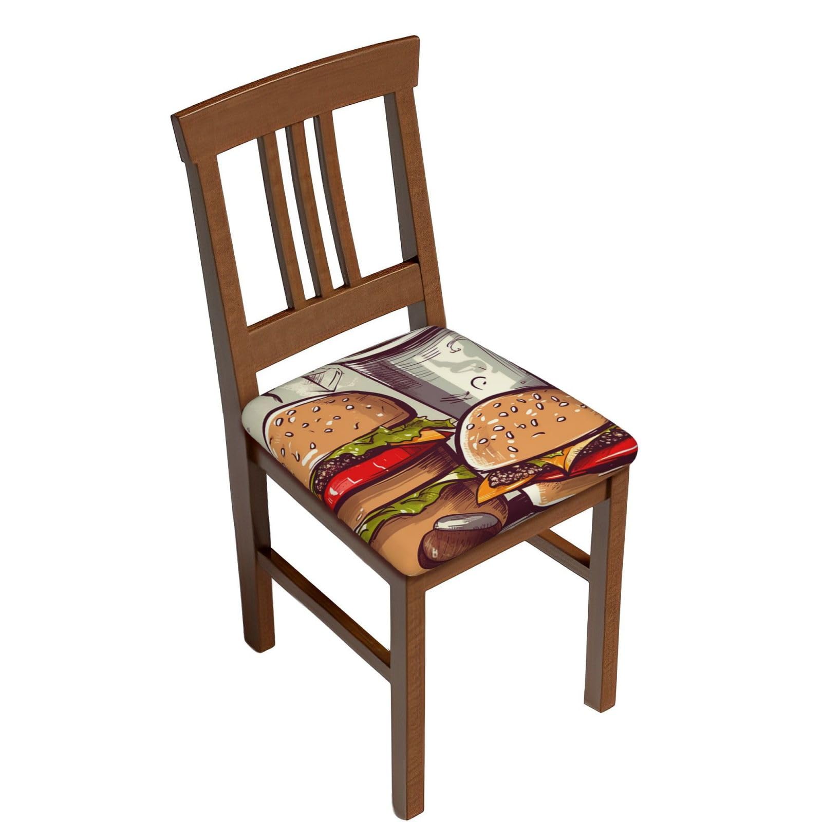 Housse de tabouret de bar ronde lot de 6 pour protéger des taches de graisse et assises glissantes