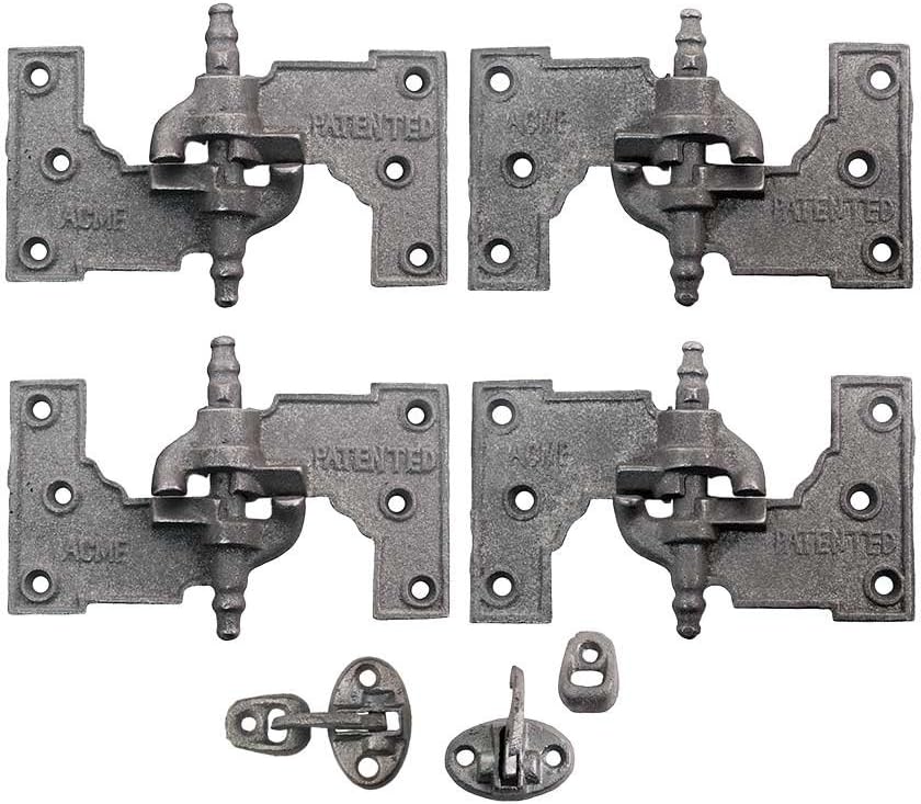 Acme Cast Iron Mortise Shutter Hinges 6 1/2" X 3 1/2" And