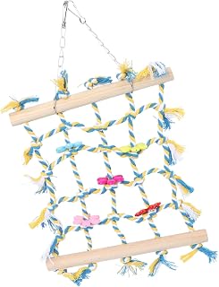 iplusmile 1 Peça Rede De Escalada Para Papagaios Brinquedos Para Pássaros Pequenos Brinquedos Para Pássaros Brinquedos Forrageiros Para Pássaros Acessórios Para Pássaros Rede Para Animais