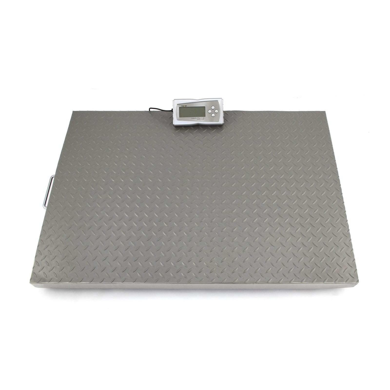 T-Mech Schwerlastwaage Bodenwaage Veterinärwaage Tierwaage Plattformwaage Paketwaage Postwaage 8,2cm H x 90cm L x 60cm B Hochbelastbare Waage Hochleistungswaage LCD Anzeige Digital 300kg