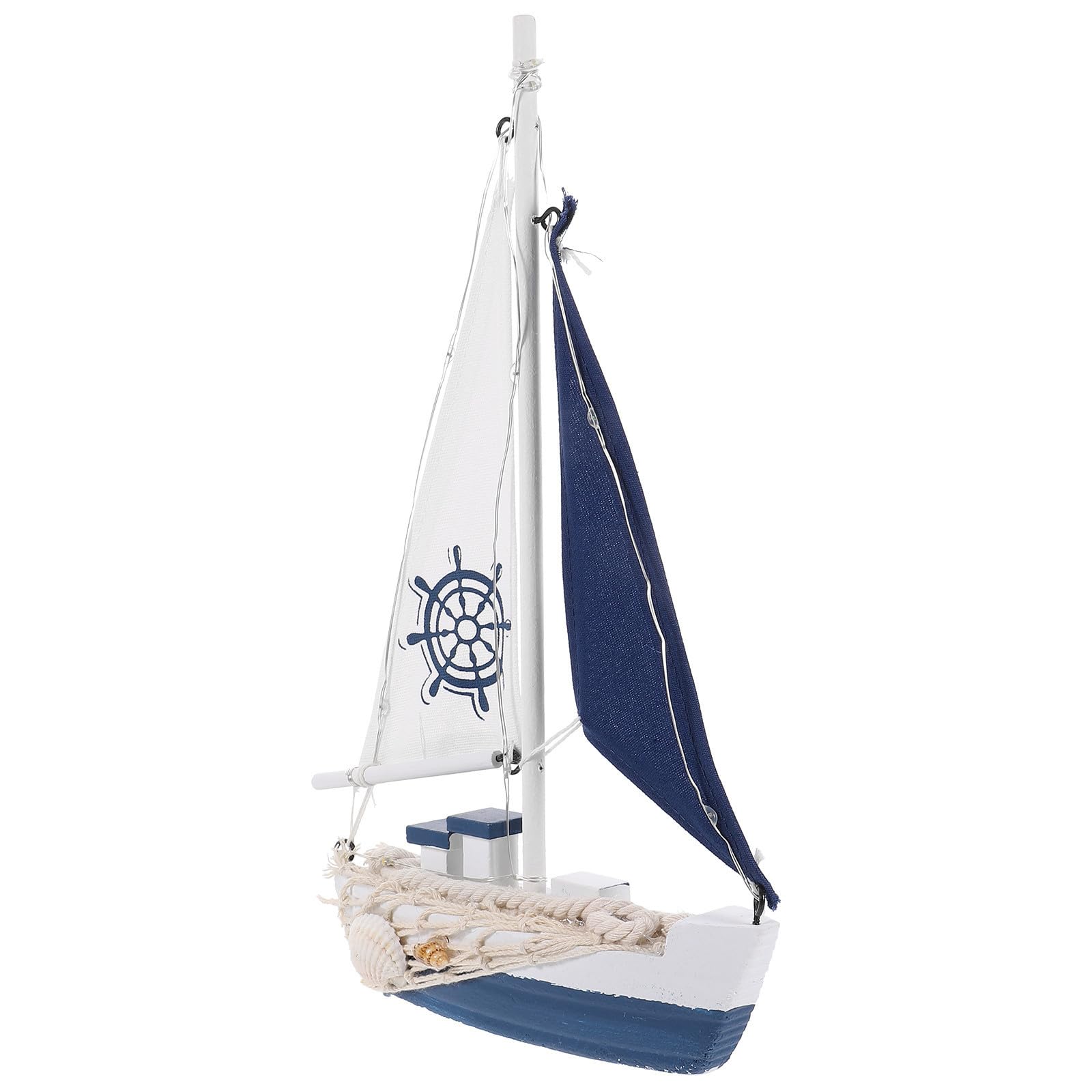 Barco de vela náutico de madera para crear un ambiente mediterráneo relajante en tu dormitorio