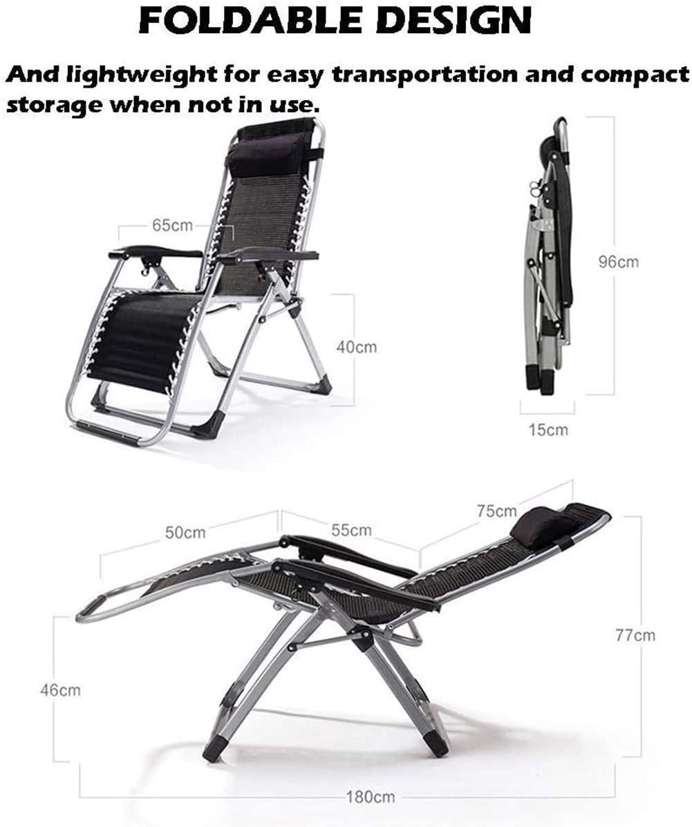 Patio Furniture Garden Sun Loungers, Reclining Garden Chair Beach Sun Lounger Recliner Chairs in Deck Folding Recliner Outdoor Chair - Support 200kg