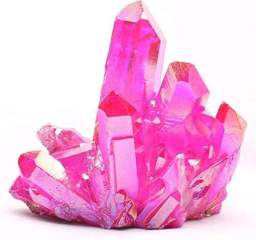 Miniatura 4 de Bonito grupo de cristal de cuarzo de Aura de ángel, arcoíris, de 0.25 a 0.3 libras, racimo de cristal de titanio, reiki, curativo, semilla de