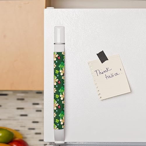 Vista 39 de Pardick Juego de 2 fundas para manija de puerta de refrigerador, huevo de madera de Pascua, lavable, para nevera, lavavajillas, Mocrowave, horno, z