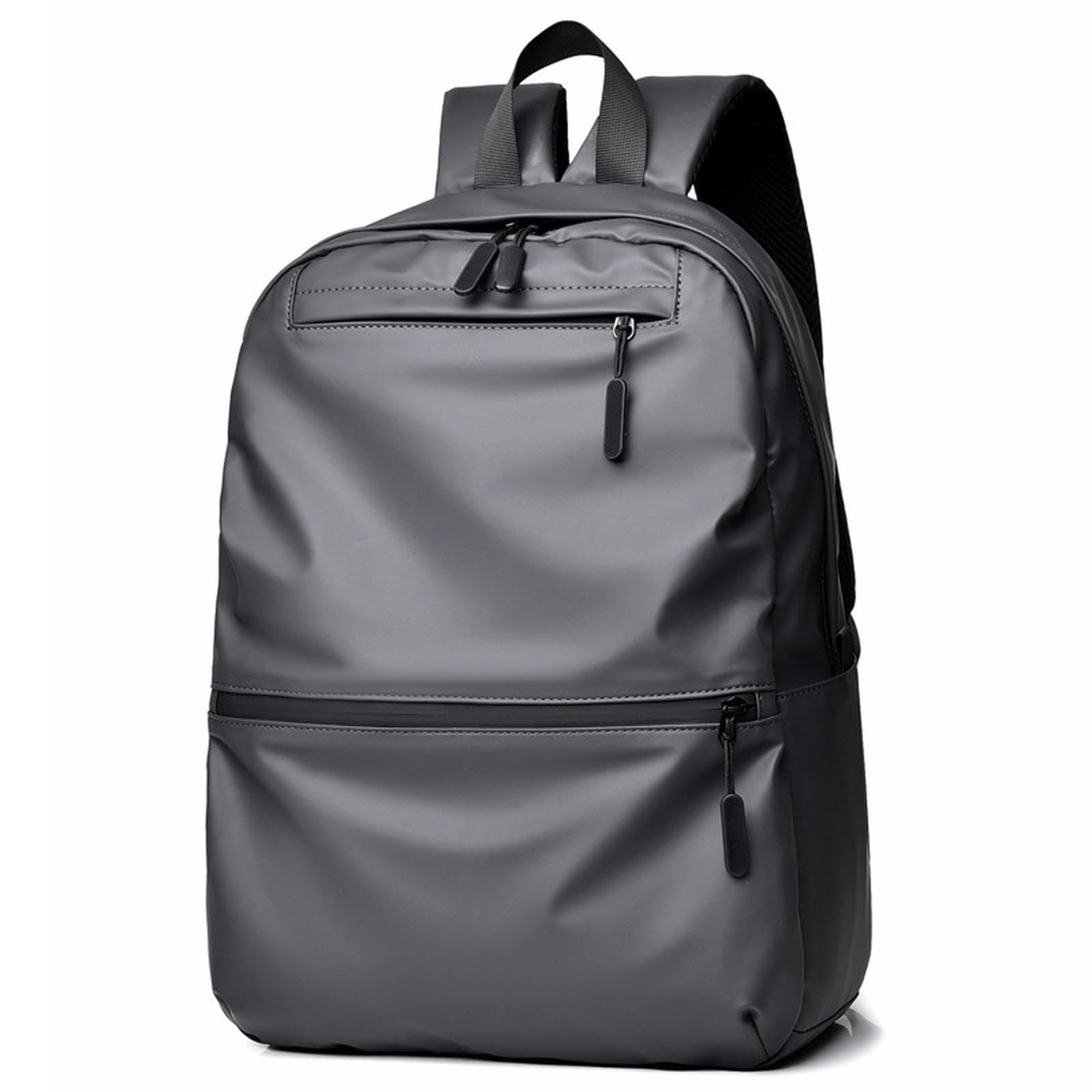 QDHGCFOC School Bag Men Backpack Causal Daypack Laptop Rucksack 14 Inch Laptop Waterproof Backpack For College Travel-Grey