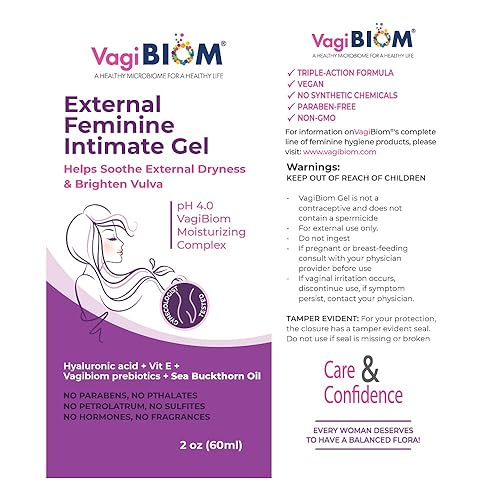 Miniatura 7 de Biom Probiotic Vaginal Gel Hidratante Externo Ácido Hialurónico  Glutatión para hidratar y aligerar el oscurecimiento de vulvar 100 Natural Vegano