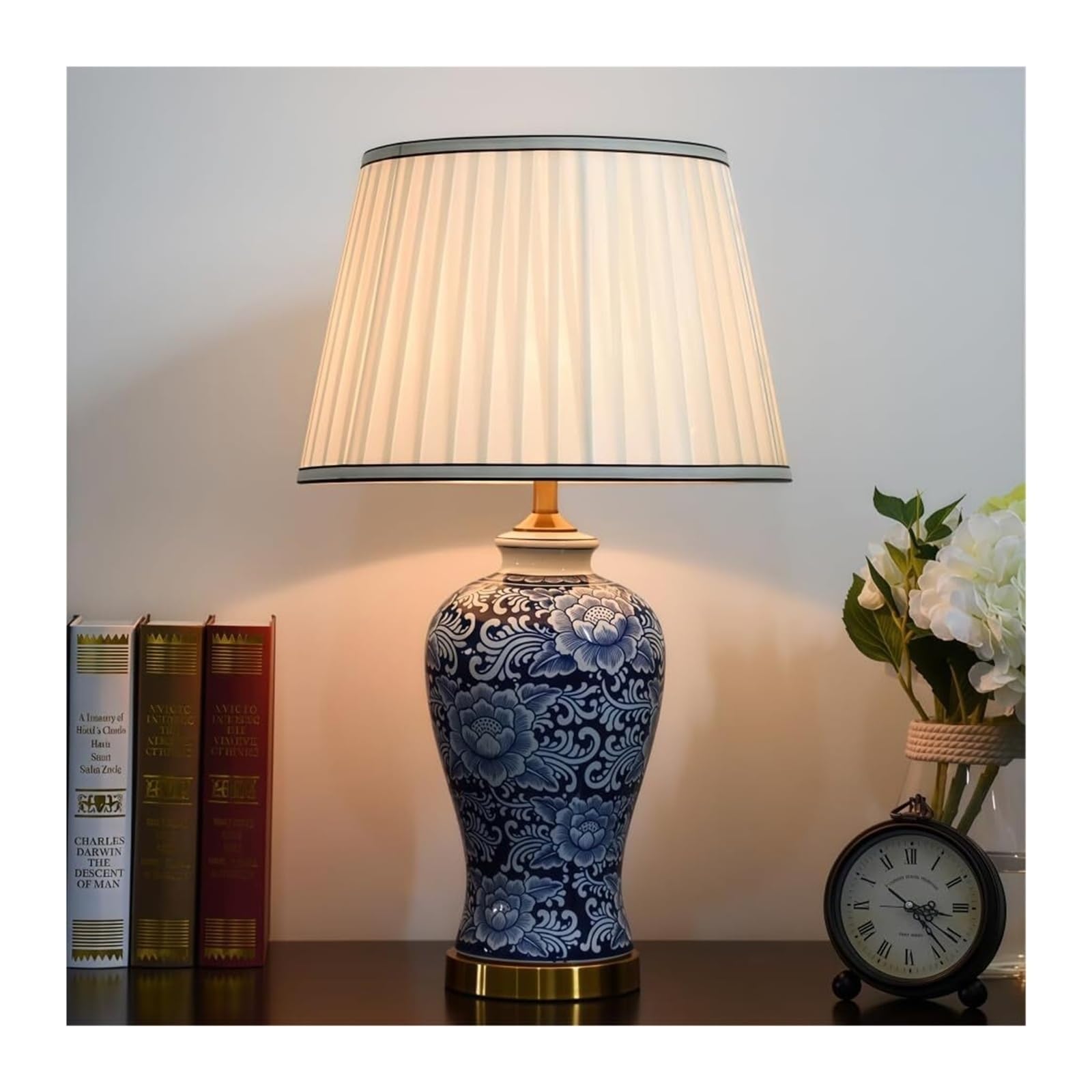 Khukhu Style 13 American Minimalist Modern Ceramic Table Lamp With Creative Desk Light
