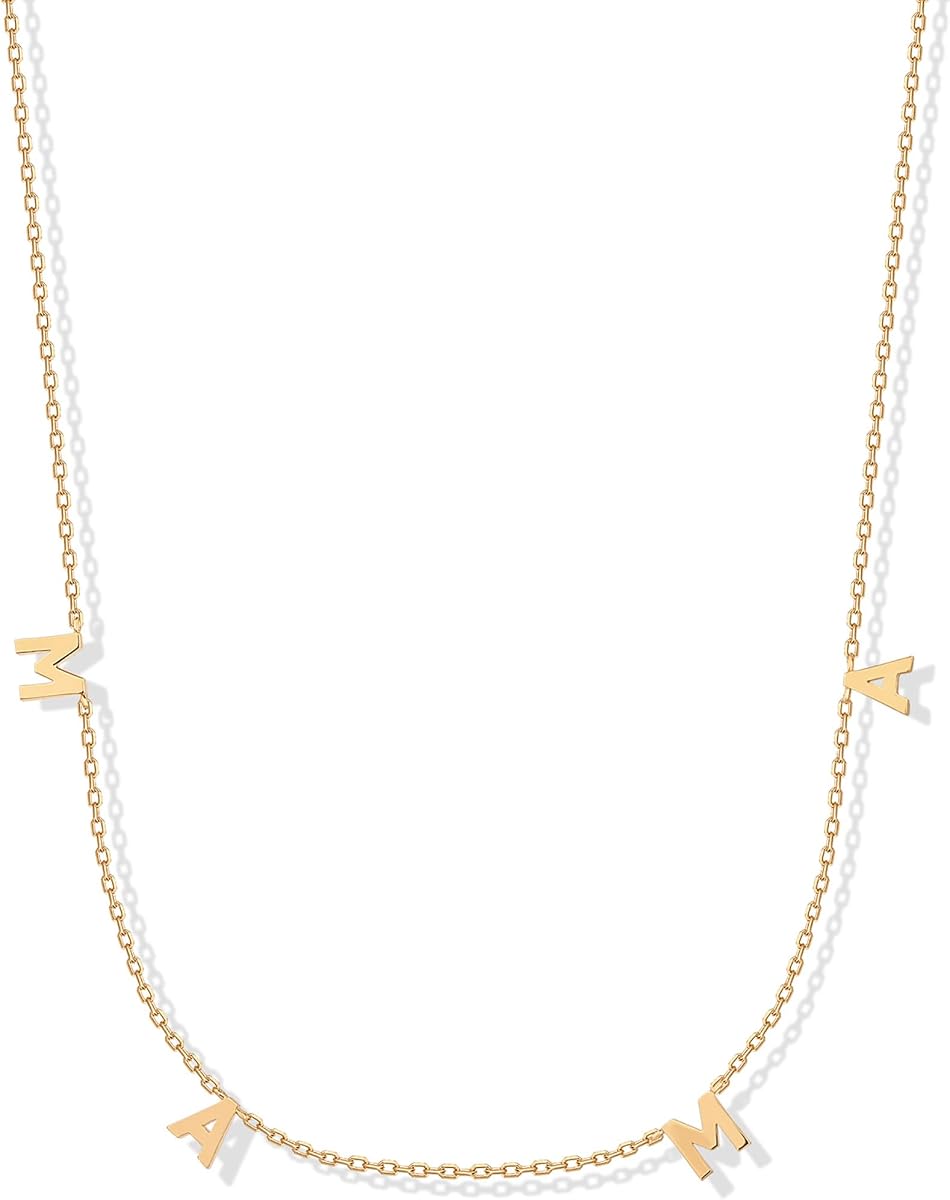 Collar DE mamá delicado chapado en oro de 14 quilates para mujer, colgante de mamá CZ