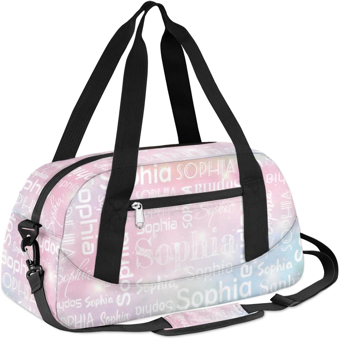 Personalized Girls Dance Bag Sport Duffle Bag Kids Gymnastics Bag Overnight Travel Carry On Bag