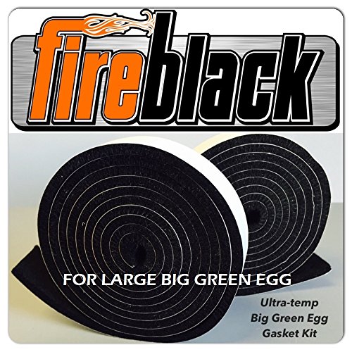 Fireblack 125 Black Nomex Self Stick Replacement For Big Green Egg Gasket High Temp W/Lavalock Lg Xl #TOP1
