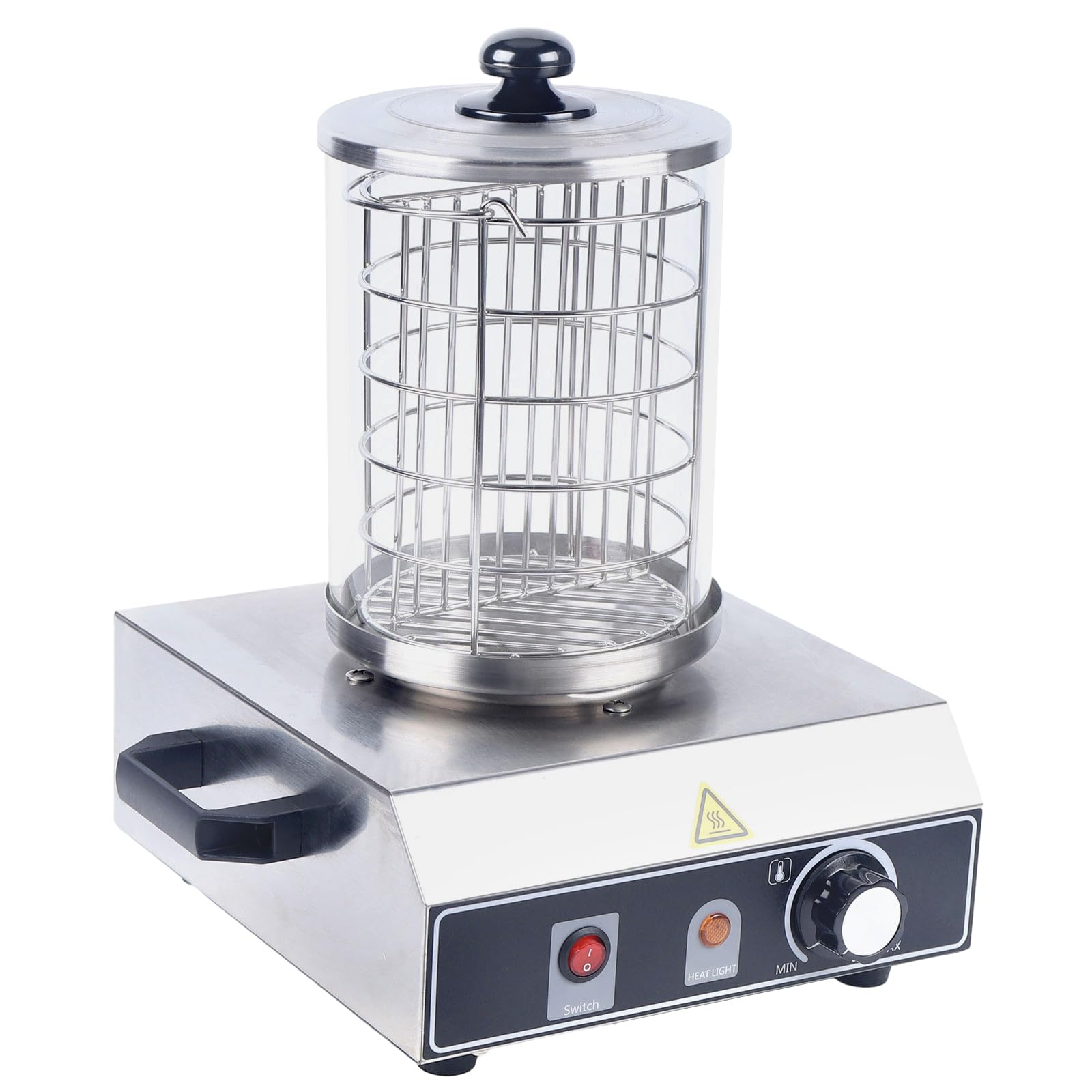 Wurstkocher Bockwurstwärmer, 220V 350W Edelstahl Hot Dog Gerät Würstchenwärmer Wurstwärmer 30-85℃ Einstellbarer Temperatur, Hot Dog Maker Würstchenkocher für Bäckereien, Cafés, Partys