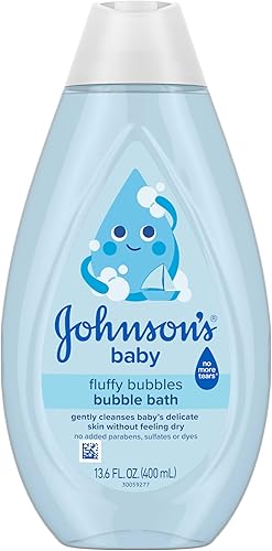 Miniatura 2 de Johnson's Baby Baño de burbujas esponjoso, no más lágrimas, limpia suavemente la piel delicada sin sentirse seca, hipoalergénico, sin parabenos,
