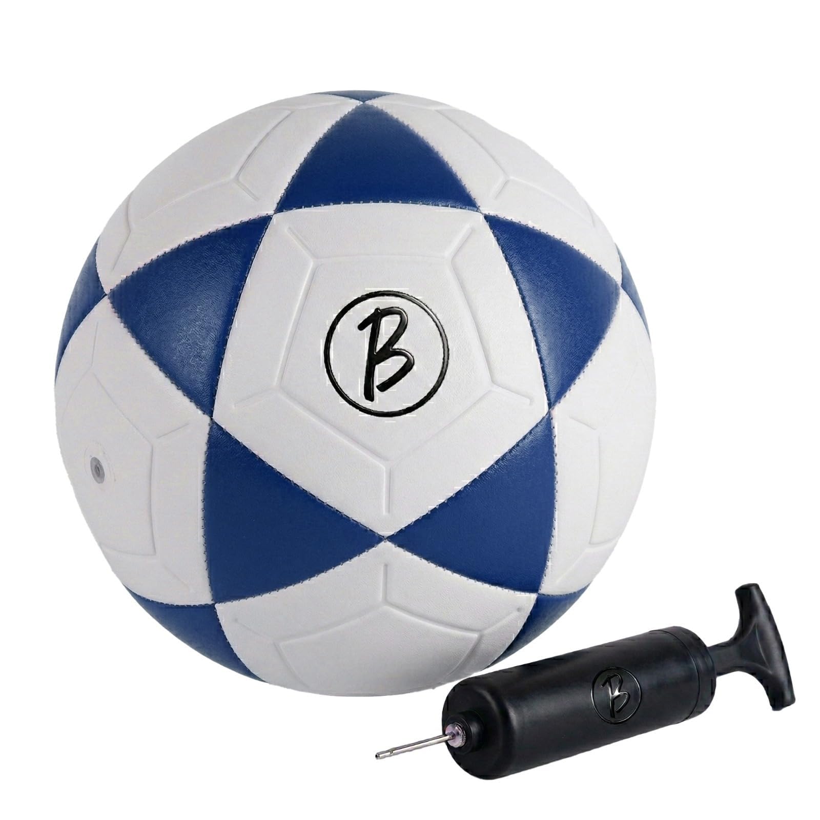 CRAE Football with Pump | Rubber Moulded Training & Match Ball | Suitable for All Age Groups | Outdoor Waterproof | for Ground, Grass & Turf (Blue)-image-33