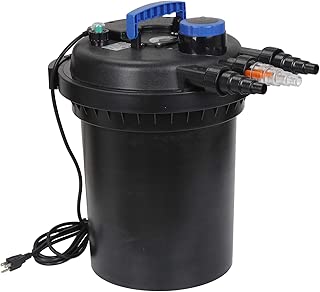 ZENY Pressure Bio Filter for Pond 13W UV Sterilizer Purifier Light 10000L Koi Water 4000 Gallons Easy Backwash Function - coolthings.us