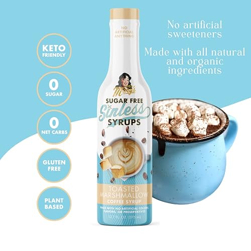 Miniatura 9 de Jarabe de café con especias de calabaza sin azúcar, sin azúcar, sin edulcorantes artificiales, a base de plantas, ingredientes naturales, sin