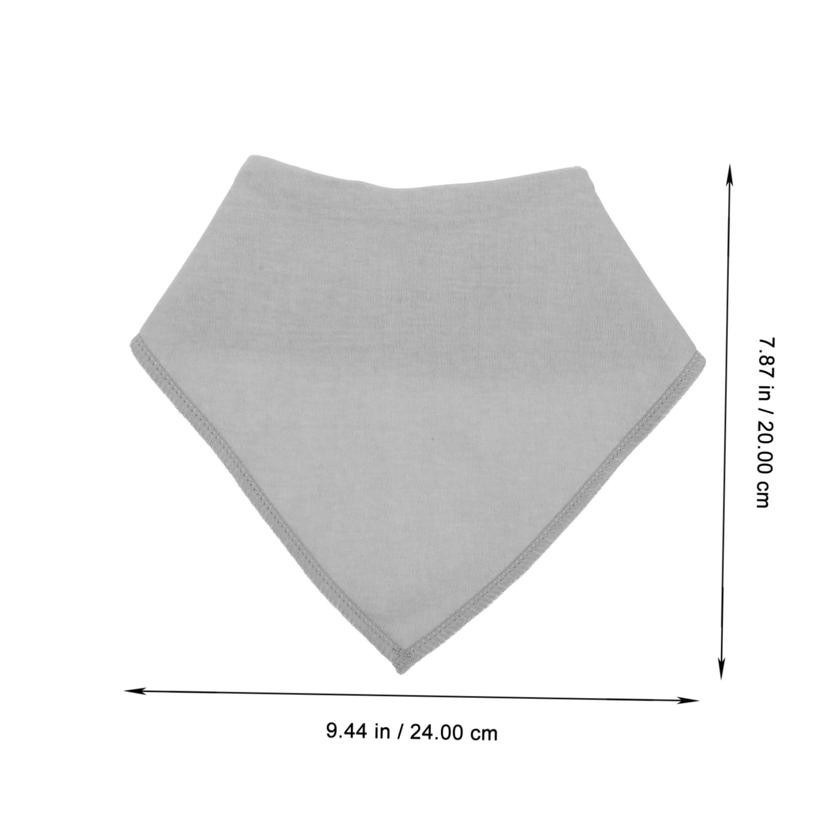 8 Piezas Baberos Niña Algodón Triangular Absorbente Saliva Toallas Multifuncionales Recién Nacido Gris Negro para Niña