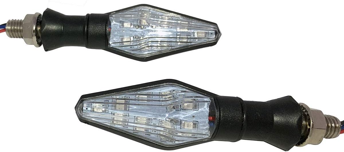 One Pair Black Flasher Free LED Blinkers Turn Signals Compatible for 1997 Suzuki Bandit 600GSF600S