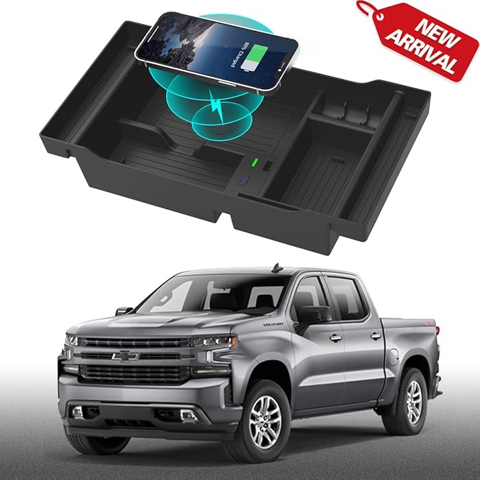 Buy DrCarNow Center Console Organizer Tray Wireless Charger fits for