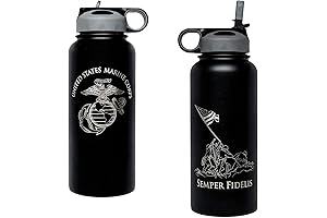 32oz USMC Stainless Steel Water Bottle: Spirit of the Marines in Every Sip
