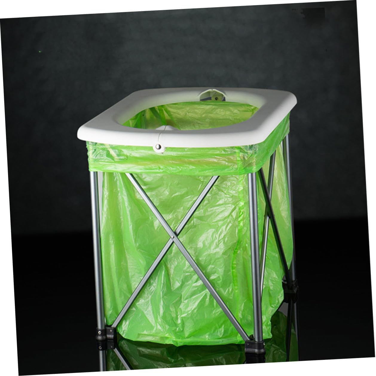 Portable Folding Toilet Lightweight Emergency Commode for Camping Hiking Road Trips Outdoor Travel