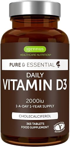 Pure Vitamine D3 Quotidienne 2000 UI Igennus