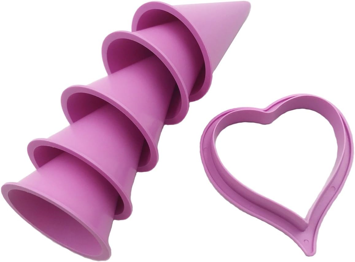 Gobaker Calla Lily Former Set 6-pieces Flower Modelling Cutter Gum Paste Flowers Cake Decorating Kit Sugarcraft Fondant Cake Clay Tool for Wedding Cake Cupcake Decor (