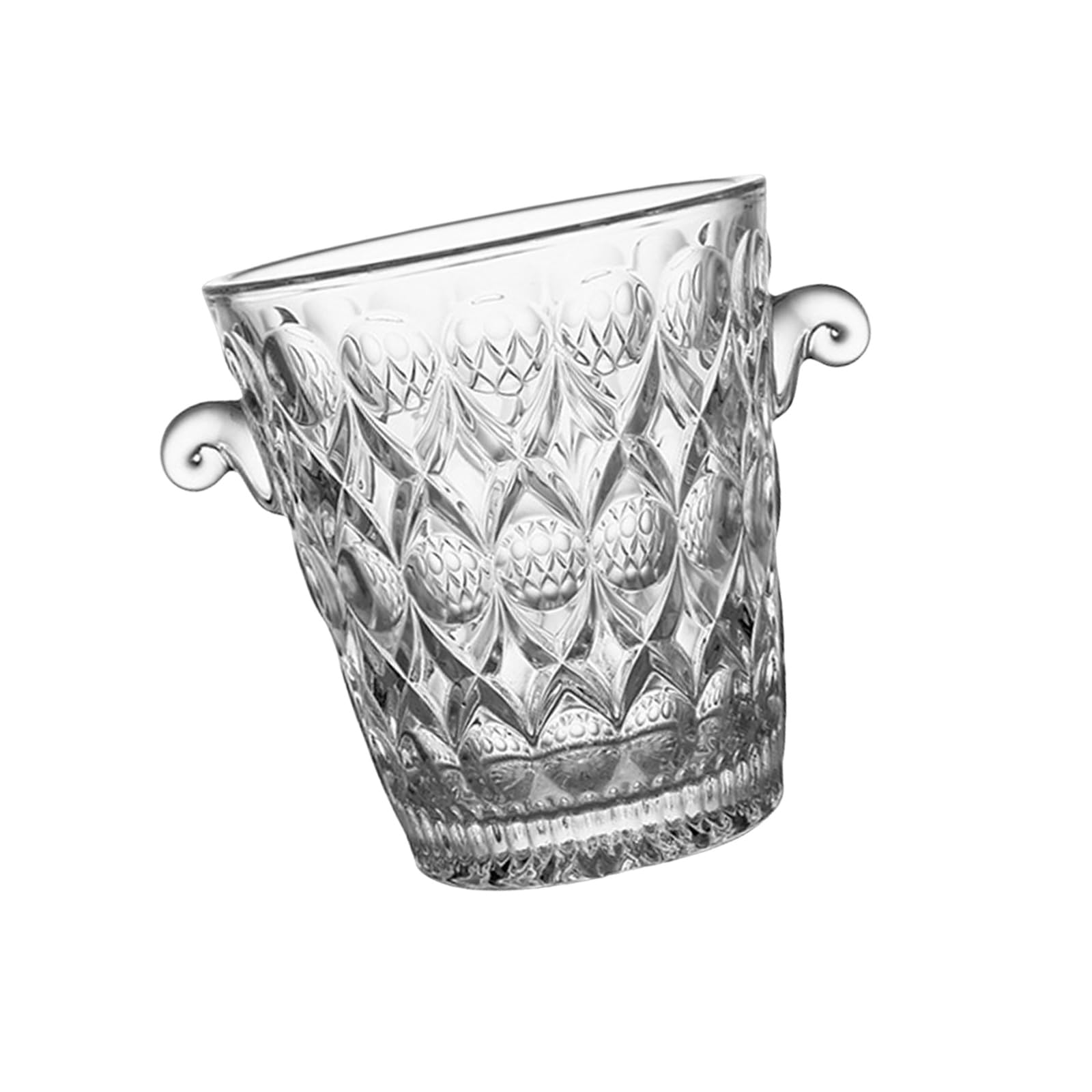Tfaoys Dublin Portable Glass Drink Coolers For Parties Transparent Bucket Shows Beverages Easily User Friendly Materials For Health And Stylish Entertaining Easy Carry Coolers