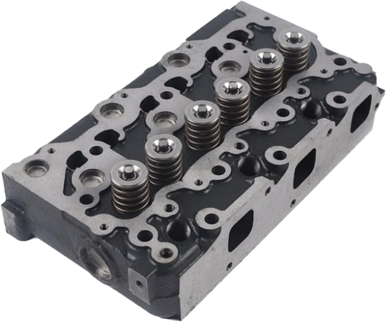 Cylinder Head Compatible for Kubota D1503 Engine (Complete Cylinder Head, Type A: with hole)