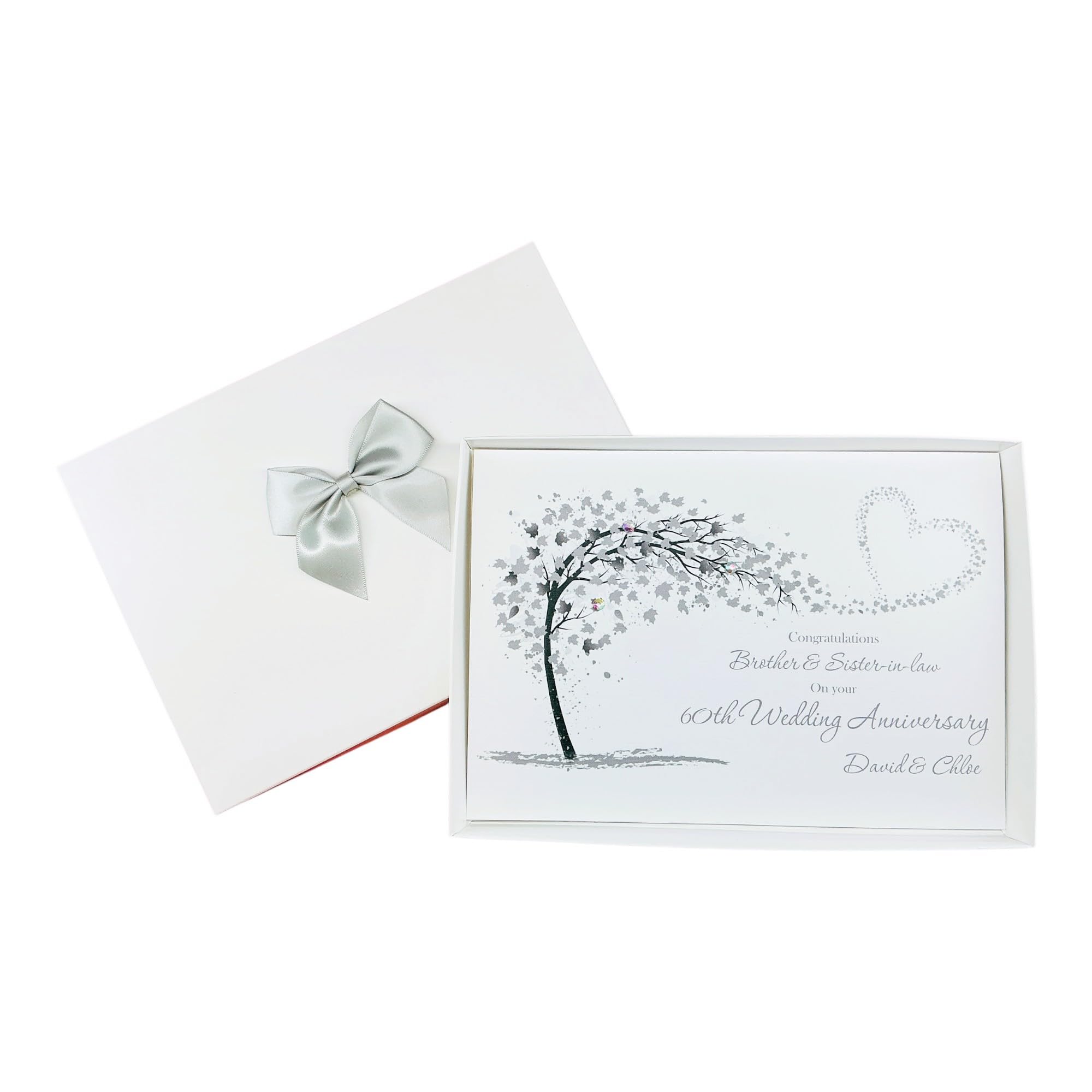 Brother & Sister-In-Law 60th Wedding Anniversary Card Diamond - SH 188