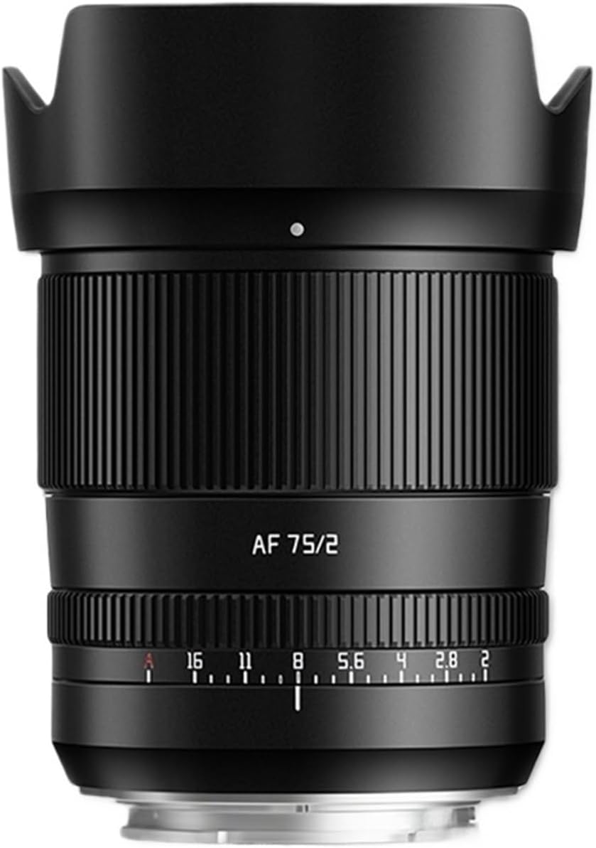 Lens， Compatible for Sony E-Mount A6400 A7RIII ZVE-10 FX30 75mm F2 Full Frame Auto Focus Portrait Lens XF ZFC L(AF 75mm F2,L-Mount)