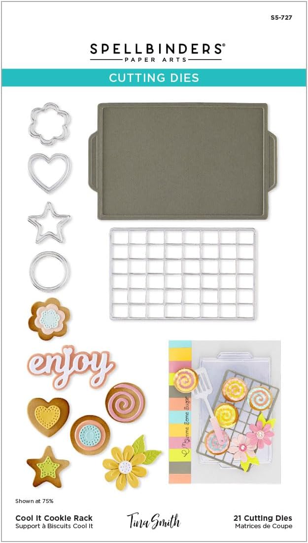 Spellbinders S5-727 Cool It Cookie Rack Etched Dies by Tina Smith