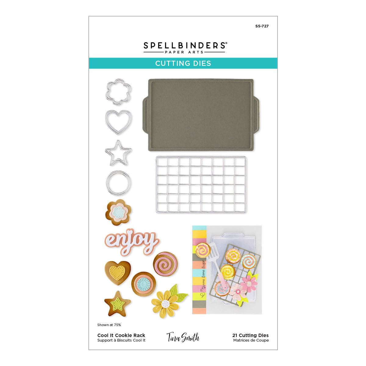 Cool It Cookie Rack Etched Dies by Tina Smith