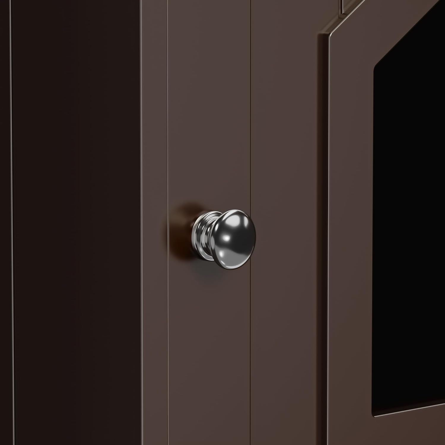 Cat Litter Box Enclosure Furniture Hidden for Indoor Cats Decorative Wooden Pet House Kitty Washroom with Vent Holes, Coffee