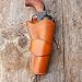 Étui Médiéval en Cuir pour Pistolet, Revolver Western Cowboy Pistol Holder pour Canon De 6 Pouces Accessoire De Style Vintage Steampunk,Jaune
