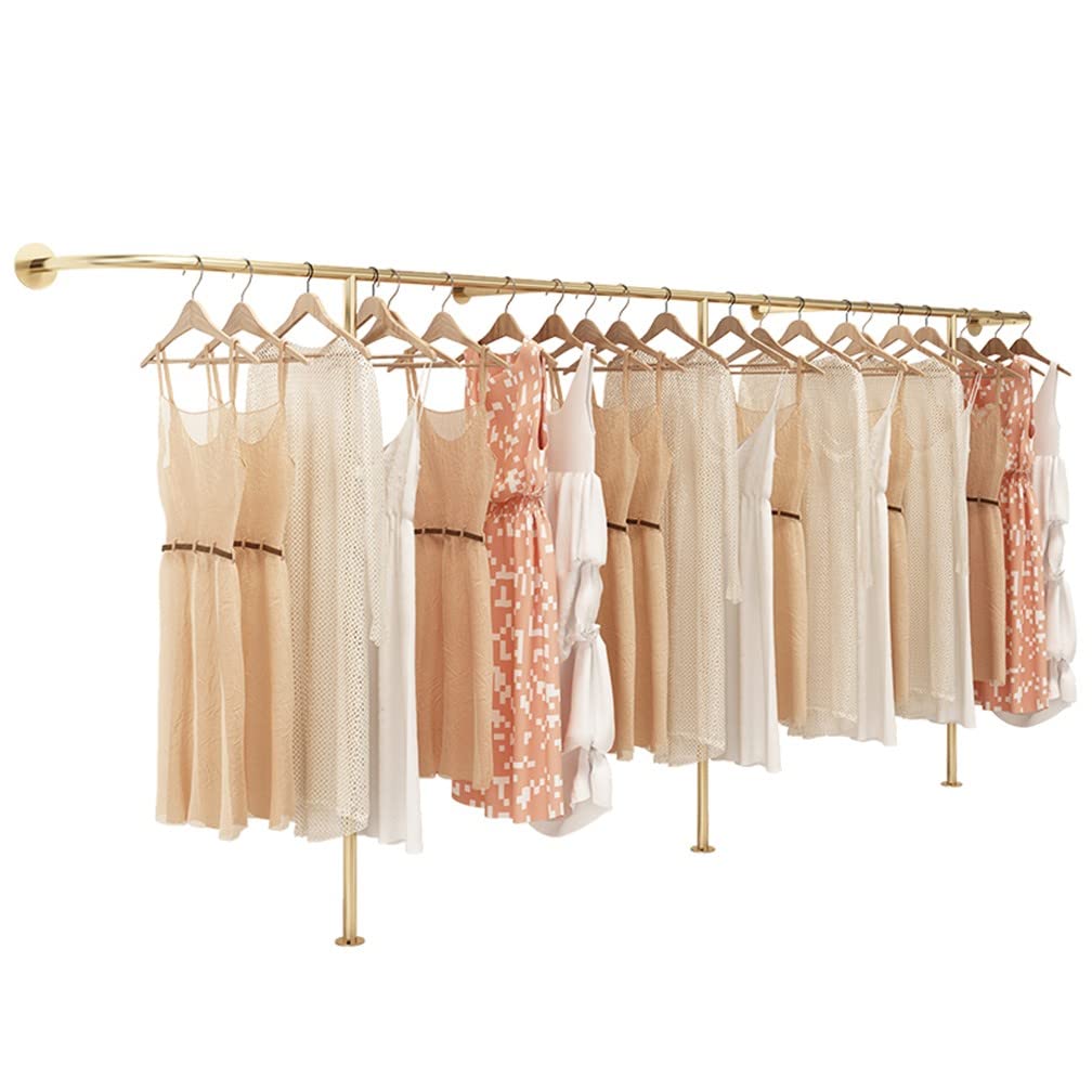 GTHTUHFD Wall Mounted Coat Rack With Customizable Hangers For Clothing Store Display,B-400cm
