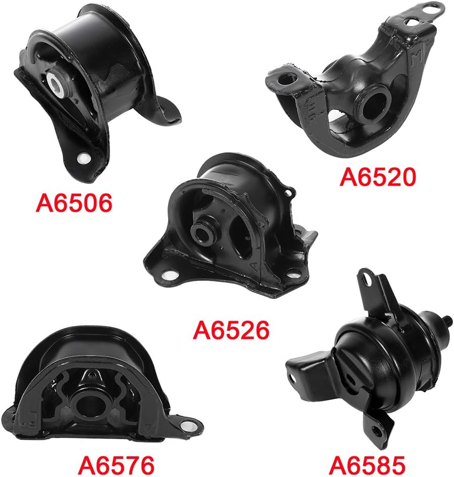 SCITOO Engine Motor Mount Transmission Mount Set Compatible with 1997-2001 for Honda for CR-V,OE A6576 A6585 A6520 A6506 A6526