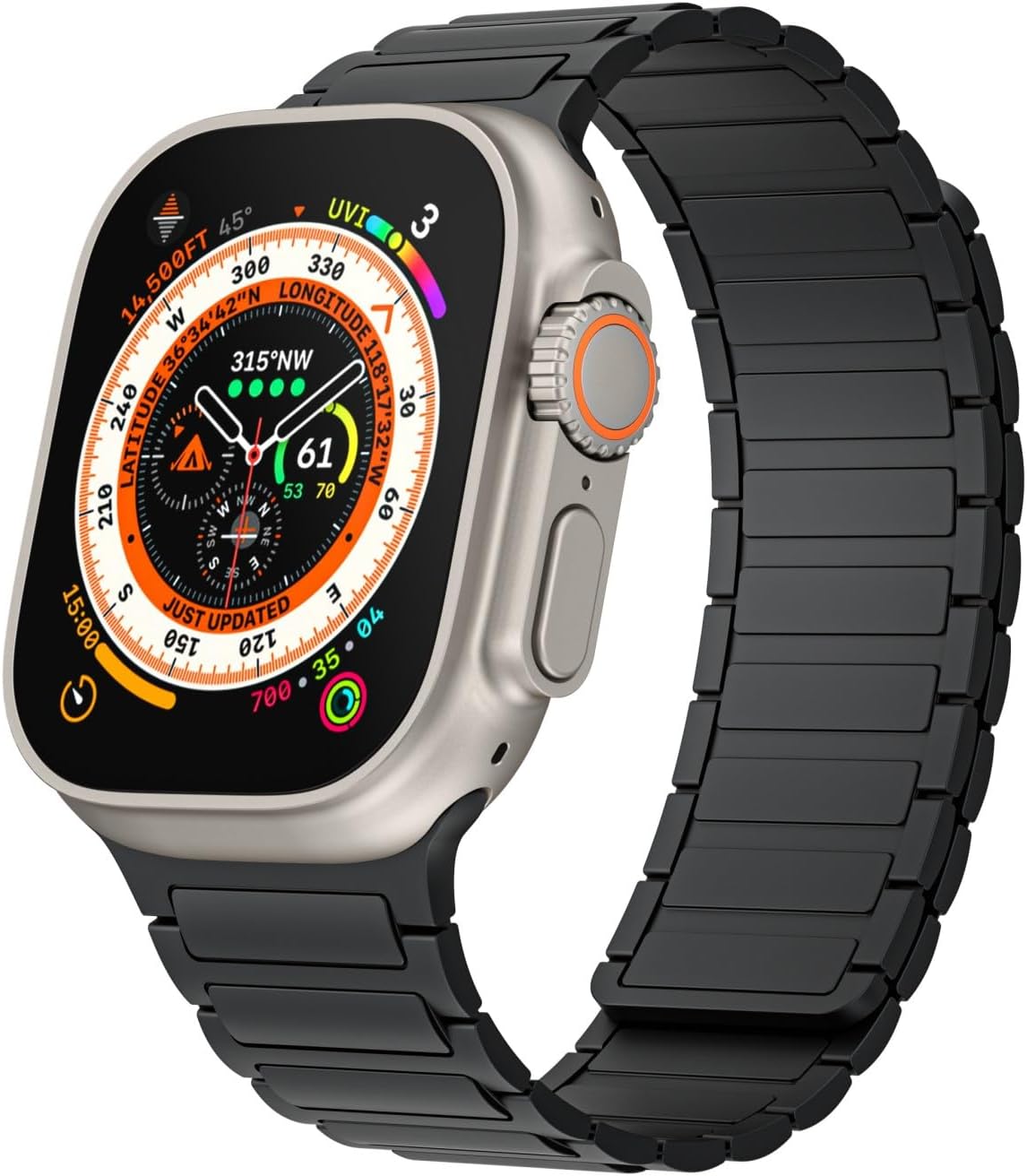 Magnetic watchband Compatible with Apple Watch Ultra 3/2/1 Band 49mm 46mm 45mm 44mm 42mm 41mm 40mm 38mm sport Silicone Replacement Wristband Strong Magnet link for iWatch SE 3/2/1 & Series 11 10 9 8 7 6 5 4 3 2 1